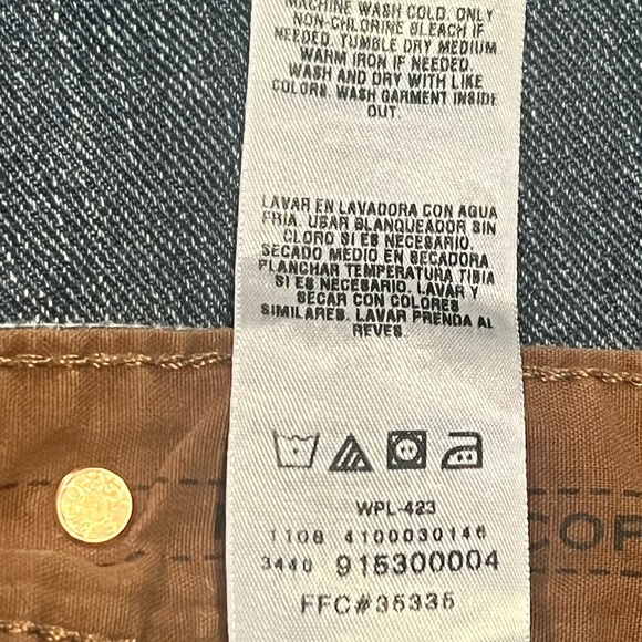 Levi’s Signature Authentic Vintage Straight Jeans Men’s W36 L30 Medium Wash - Picture 7 of 7